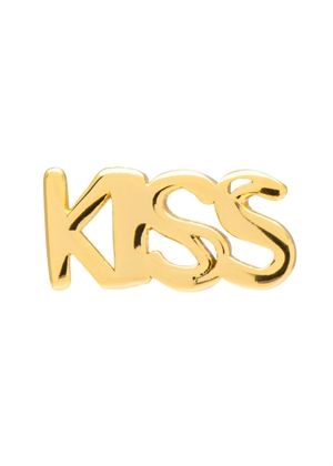 Word Kiss ørering Forgyldt Lulu Copenhagen 